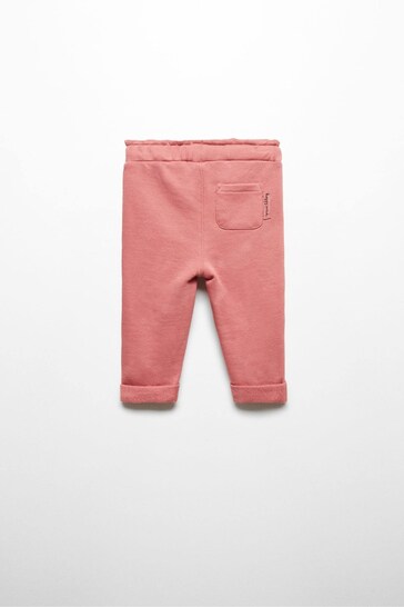 Mango Kids Cotton Jogger-Style Trousers