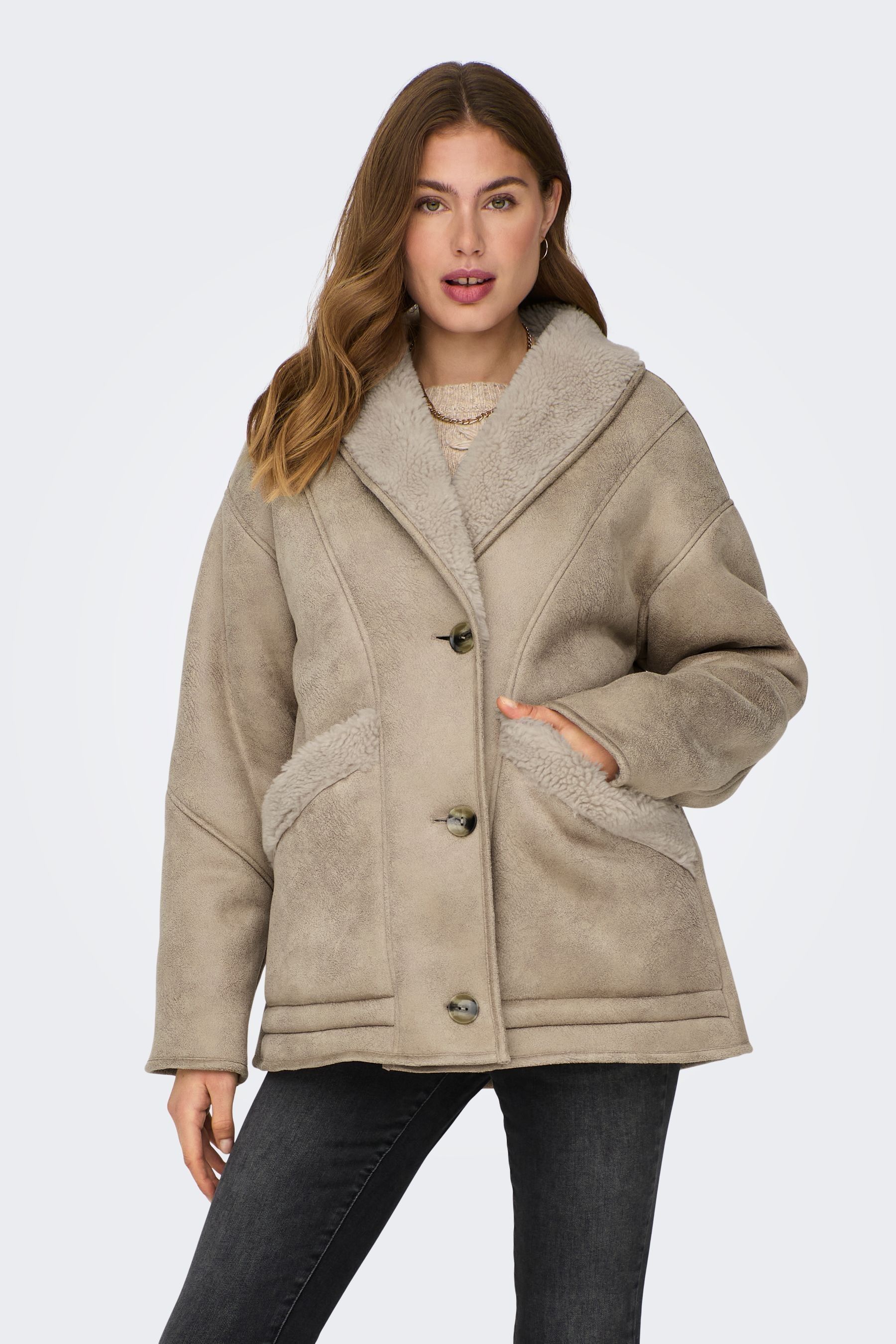 Only shearling coat sale