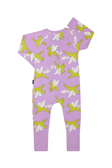Bonds Purple Magical Unicorn Print Zip Sleepsuit