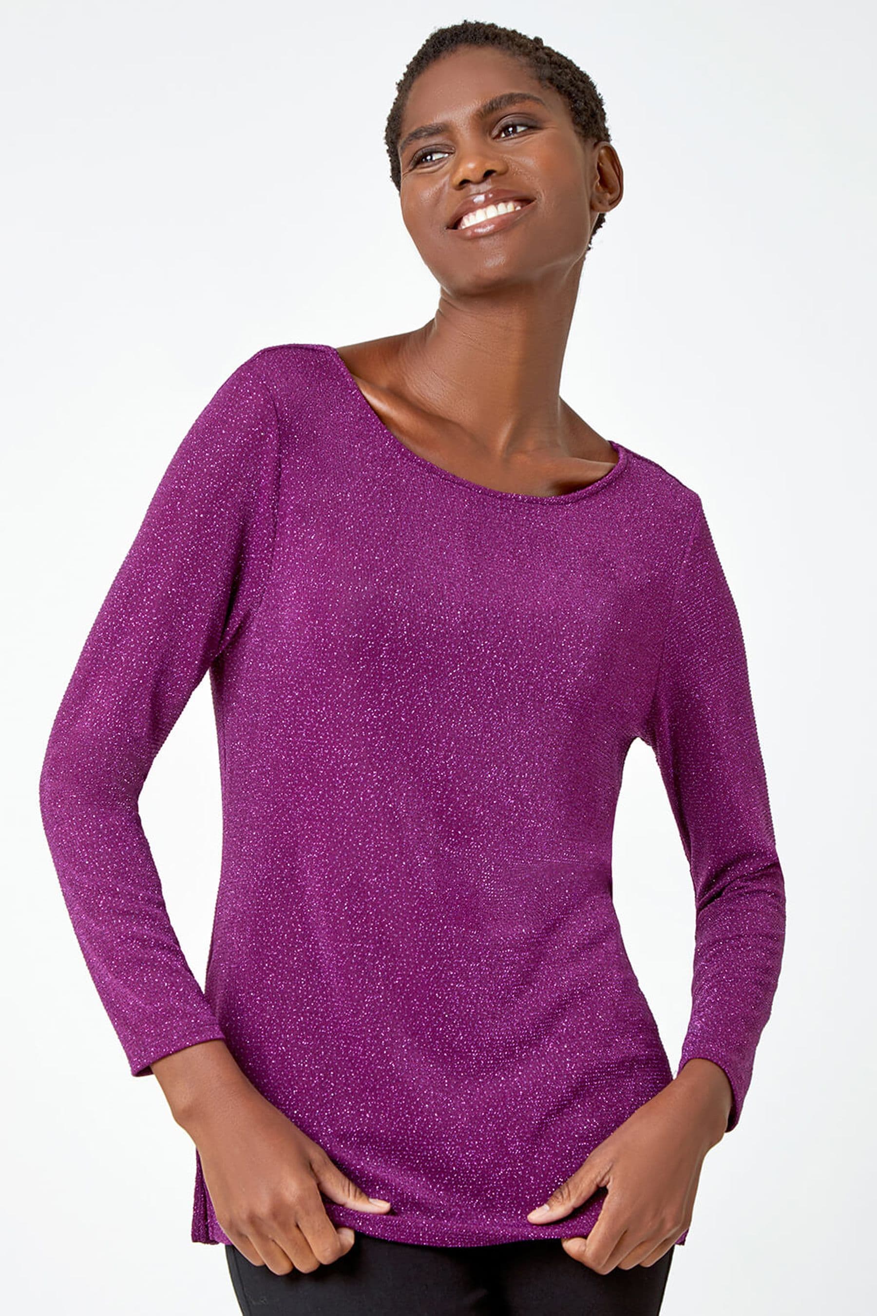 Purple cheap sparkle top
