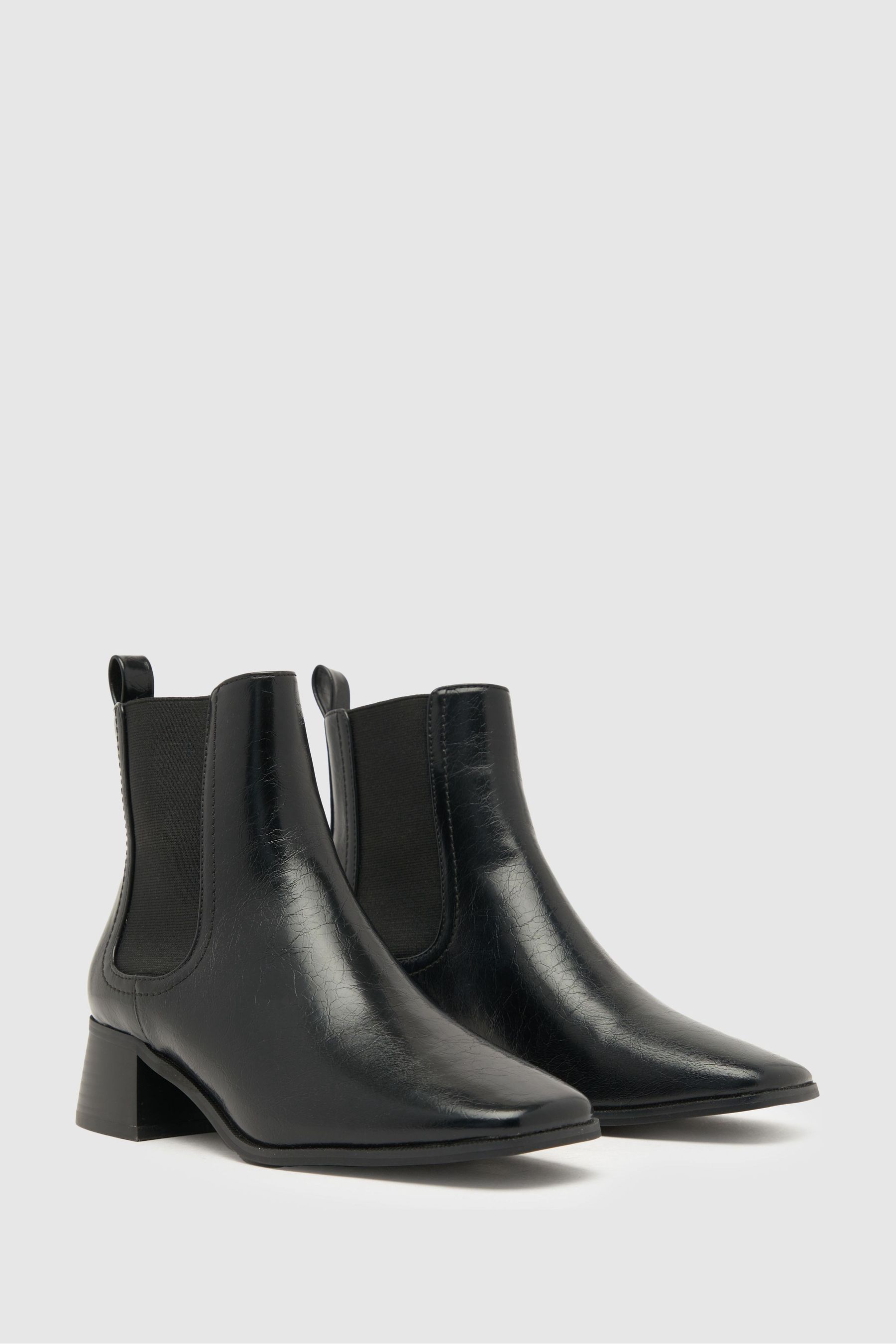 Buy Schuh Brooke Block Heel Chelsea Black Boots from the Next UK online shop
