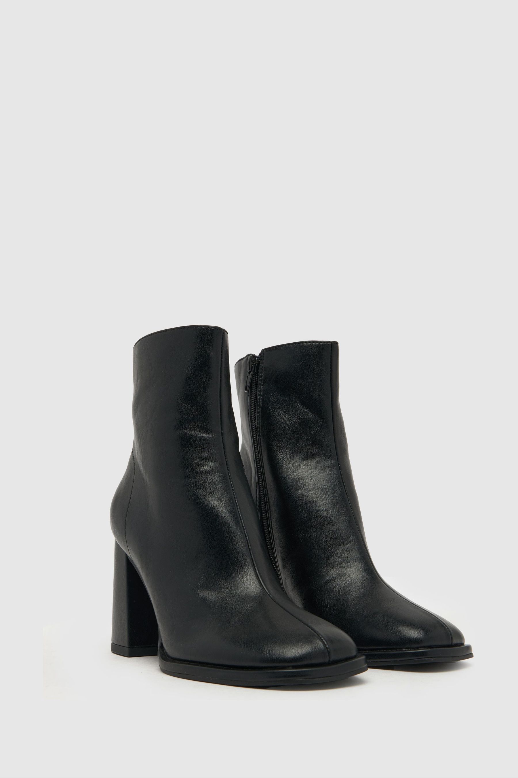 Buy Schuh Brady Block Heel Black Boots from the Next UK online shop