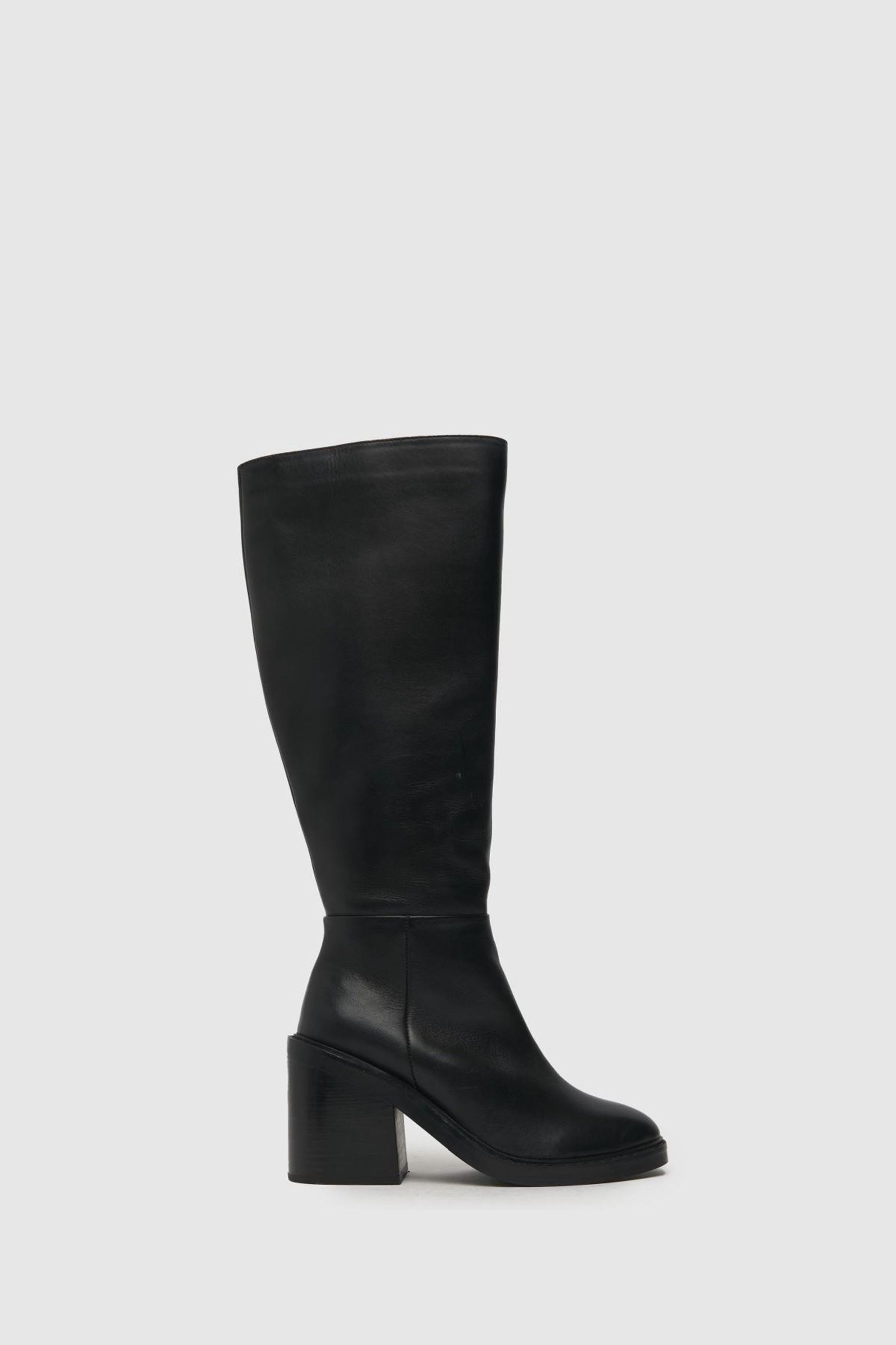 Buy Schuh Delaney Platform Knee High Black Boots from the Next UK