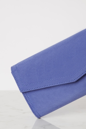 Lipsy Cobalt Blue Foldover Ocassion Envelope Clutch Bag