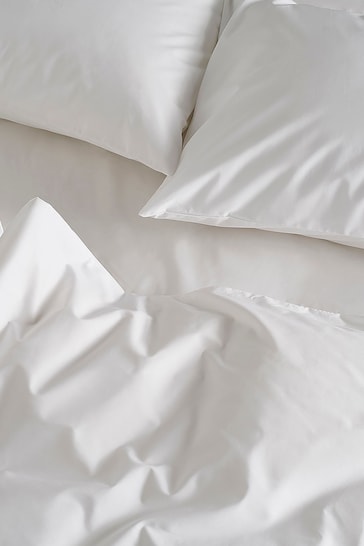 Bedfolk White Classic Cotton Duvet Cover