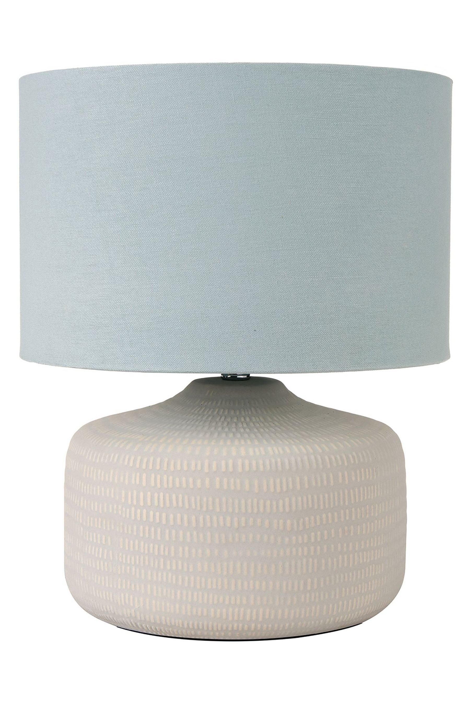 Buy Pacific Blue Kai Scratch Texture Ceramic Table Lamp from the