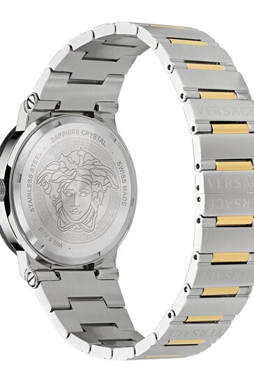 Versace Gents Gold Greca Logo Moonphase Watch