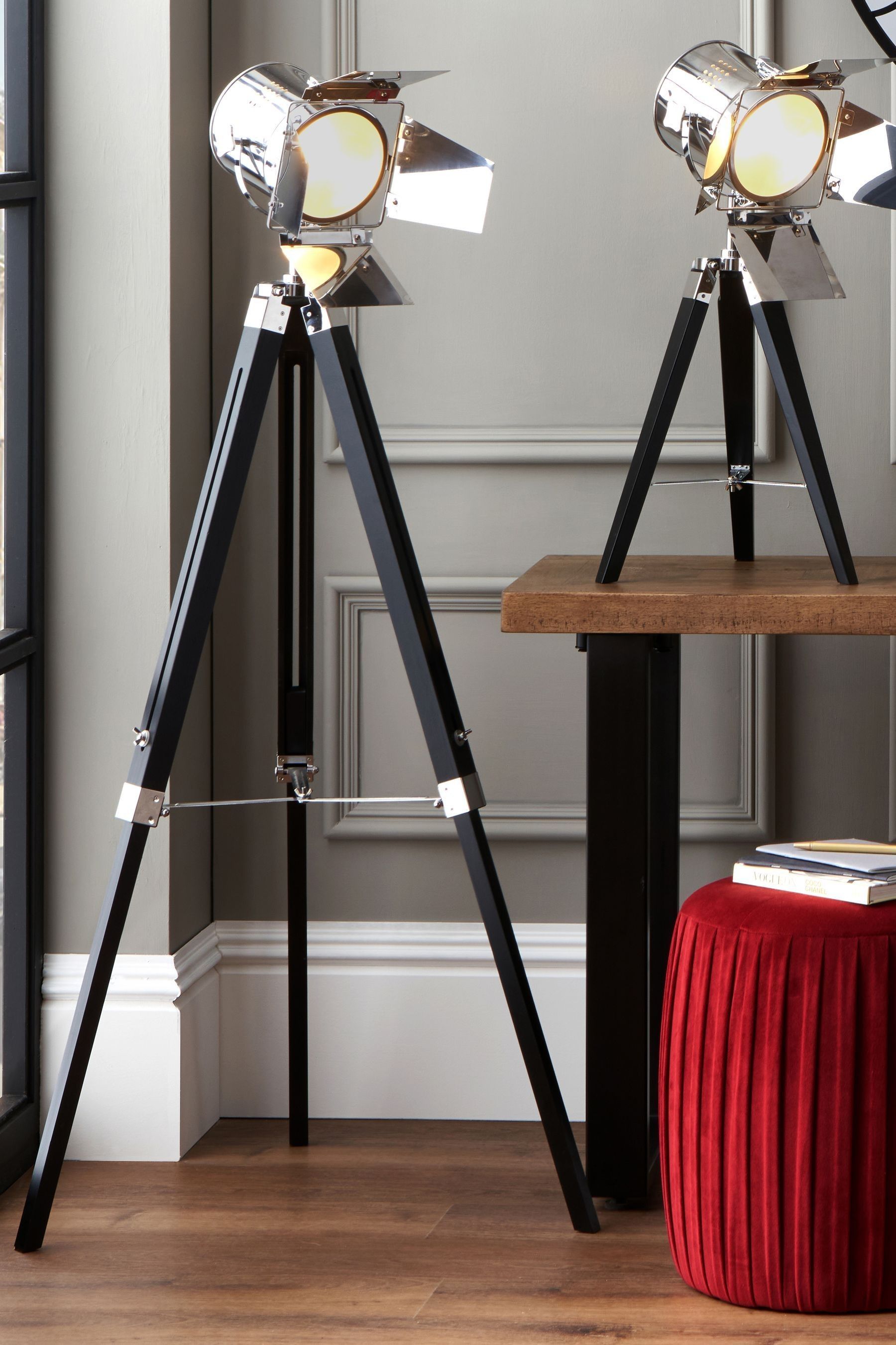 Pacific tripod outlet floor lamp