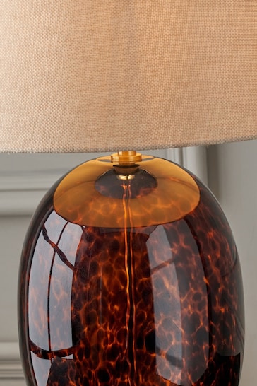 Pacific Brown Lucien Glass Tall Table Lamp