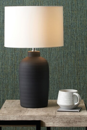 Pacific Black Soren Matt Ceramic Table Lamp