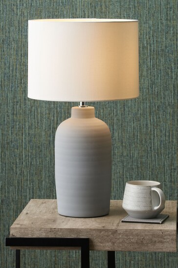 Pacific Grey Soren Matt Ceramic Table Lamp