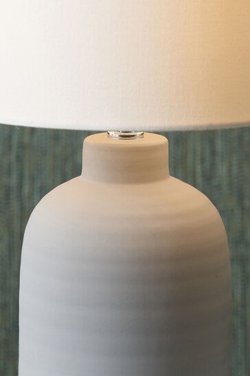 Pacific Grey Soren Matt Ceramic Table Lamp