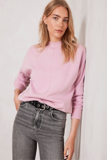 Mint Velvet Pink Seam Detail Sweatshirt