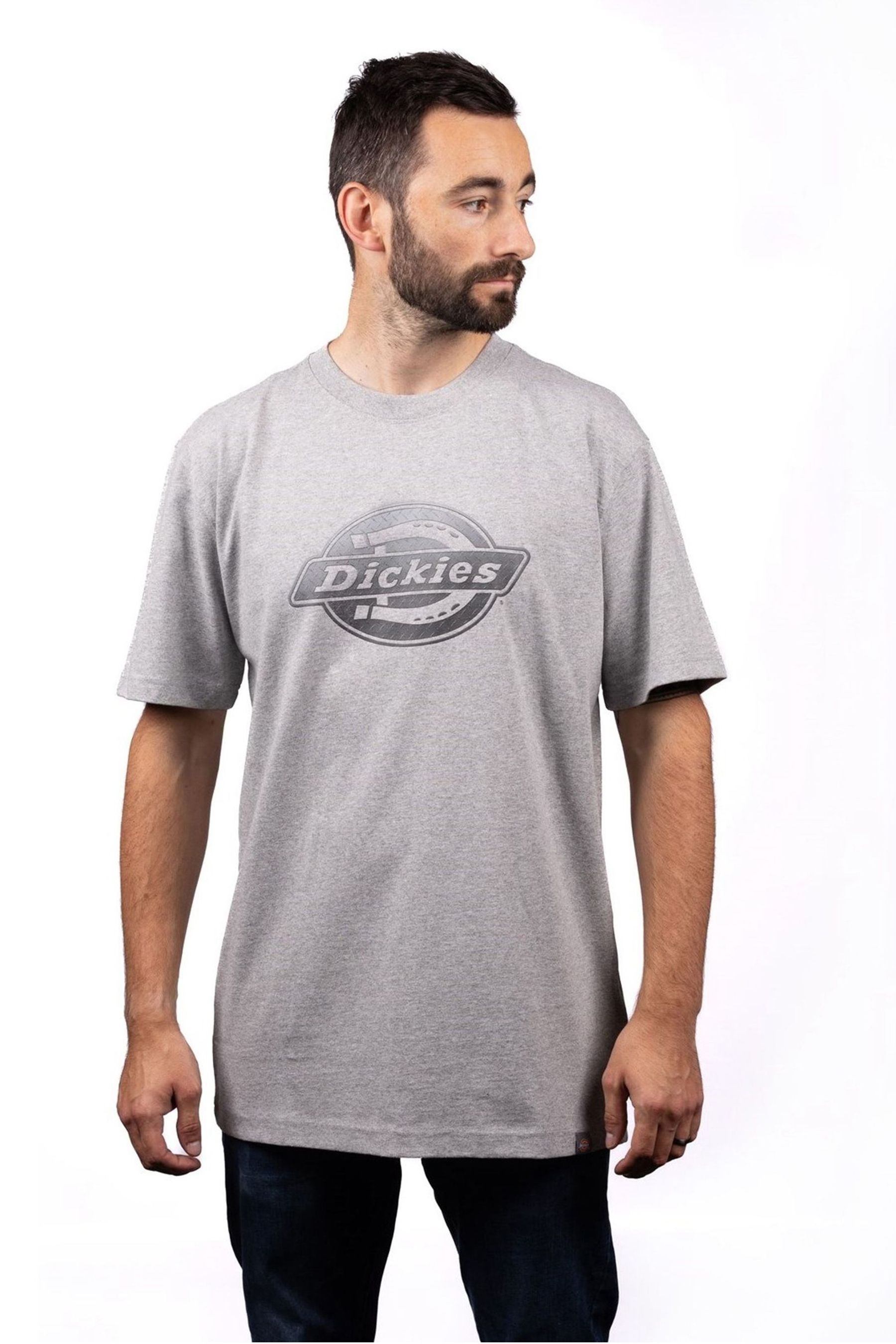 Buy Dickies Grey Short Sleeve Logo Graphic 100 Cotton T Shirt from the Next UK online shop