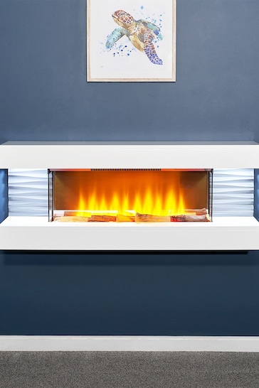 Sureflame White Electric Wall Suite