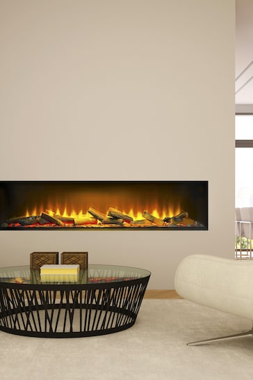 Acantha Black Aspire 125 Fully Inset Media Wall Electric Fire