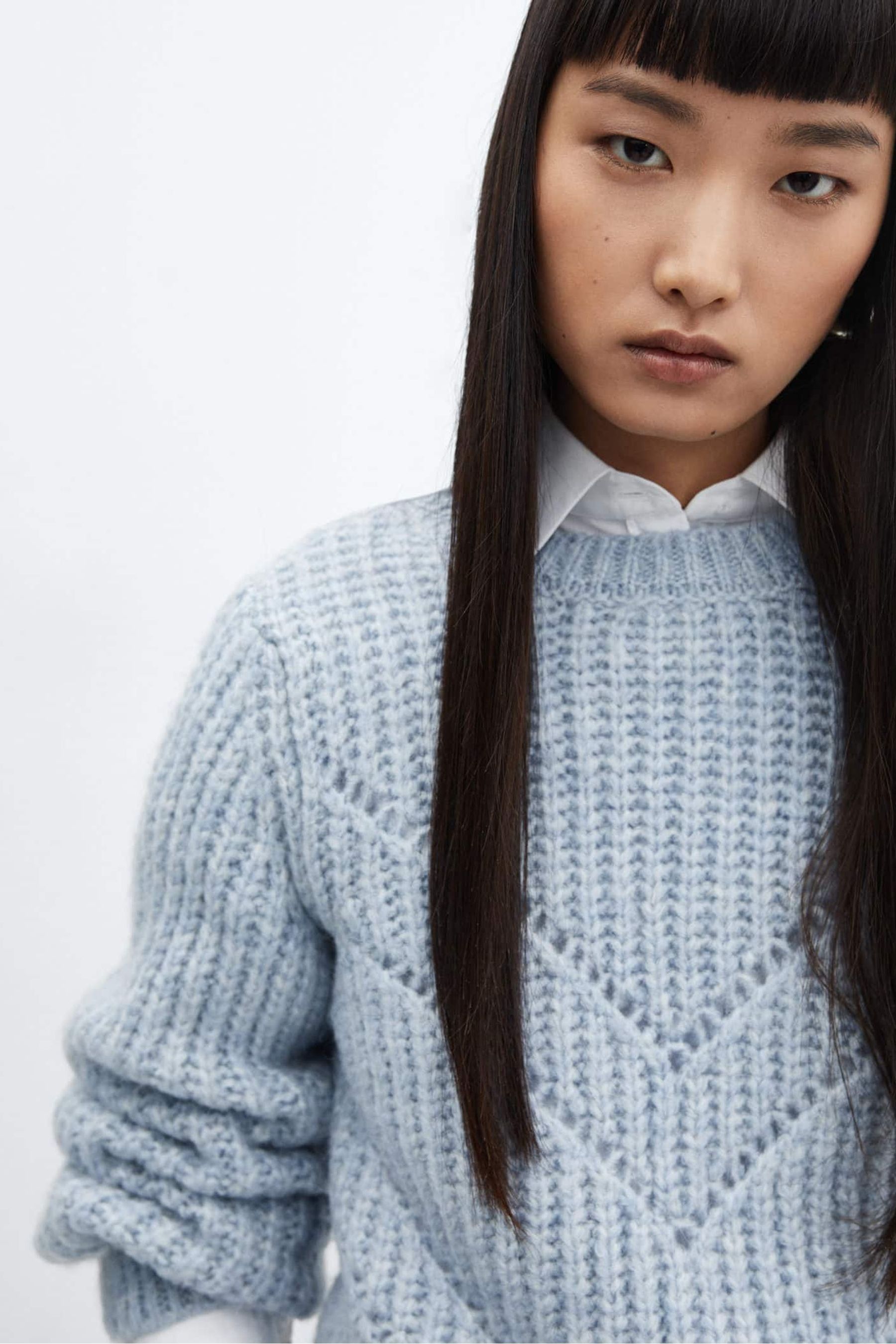 Mango on sale chevron jumper