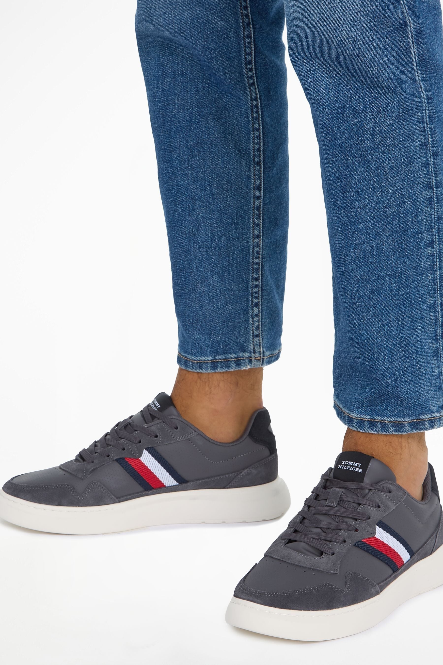 Silver tommy cheap hilfiger shoes