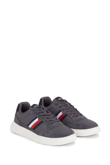 Tommy Hilfiger Silver Mix Stripes Sneakers
