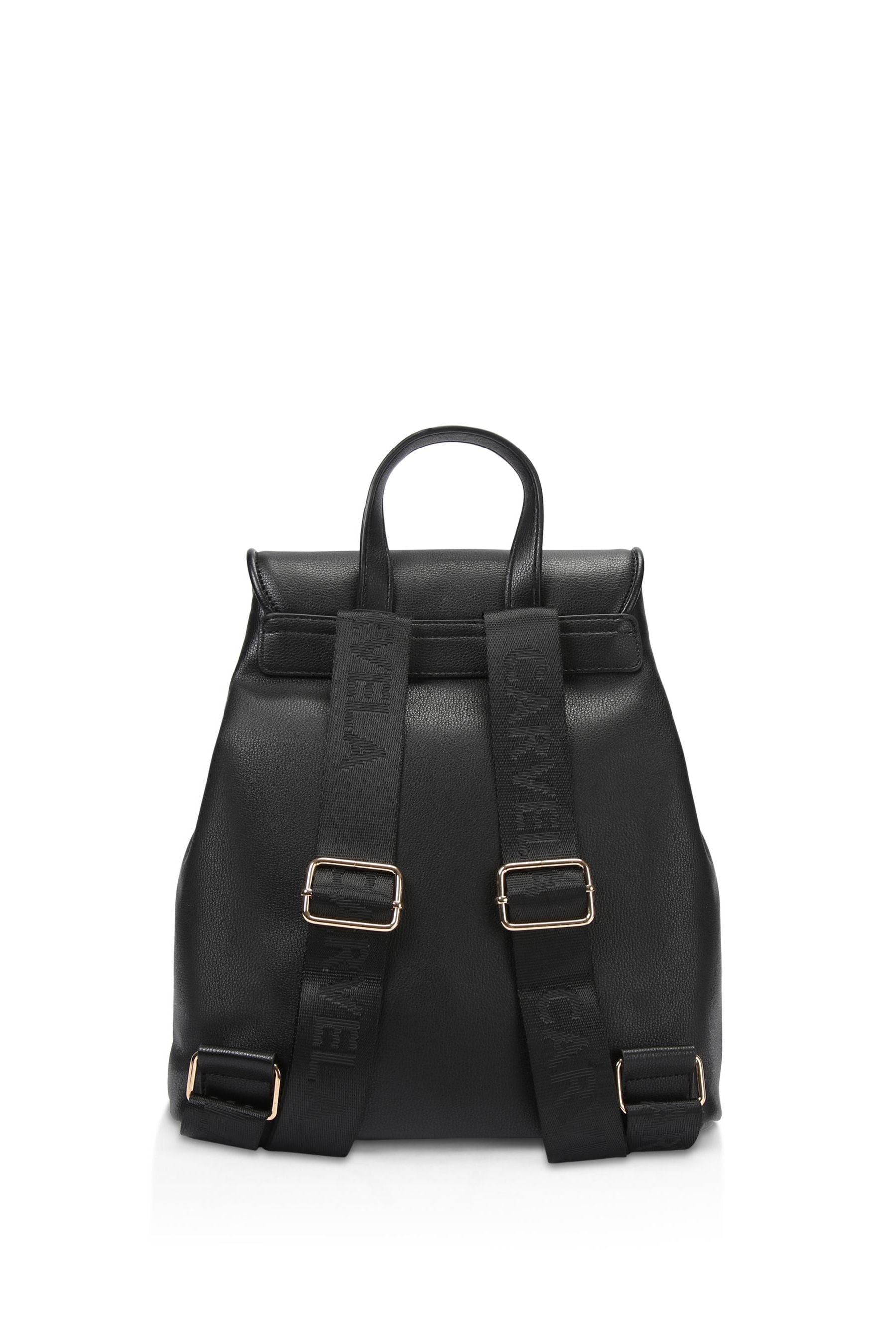 Carvela Black Boxy Backpack Bag