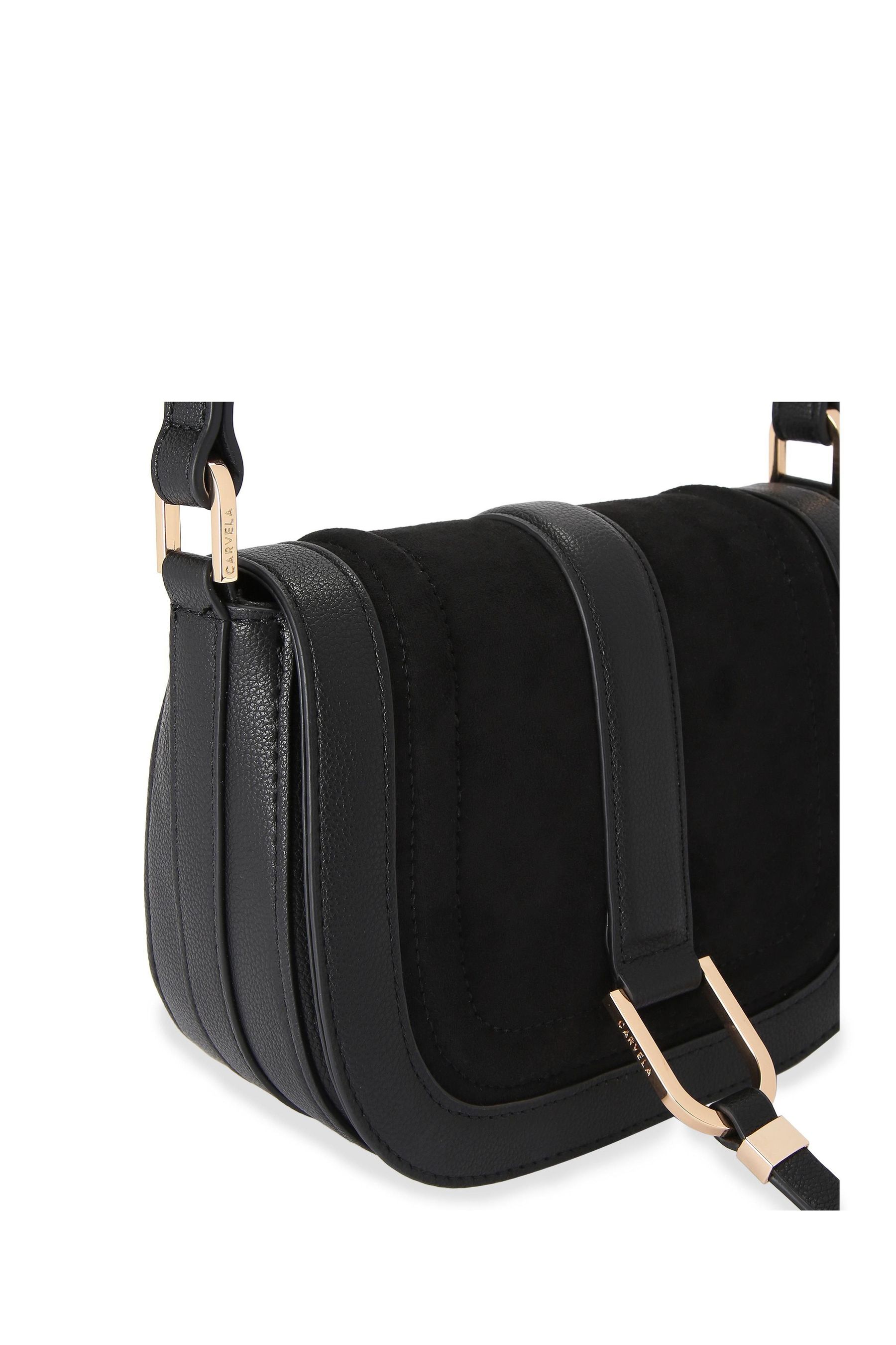 Carvela Black Mane Saddle Bag