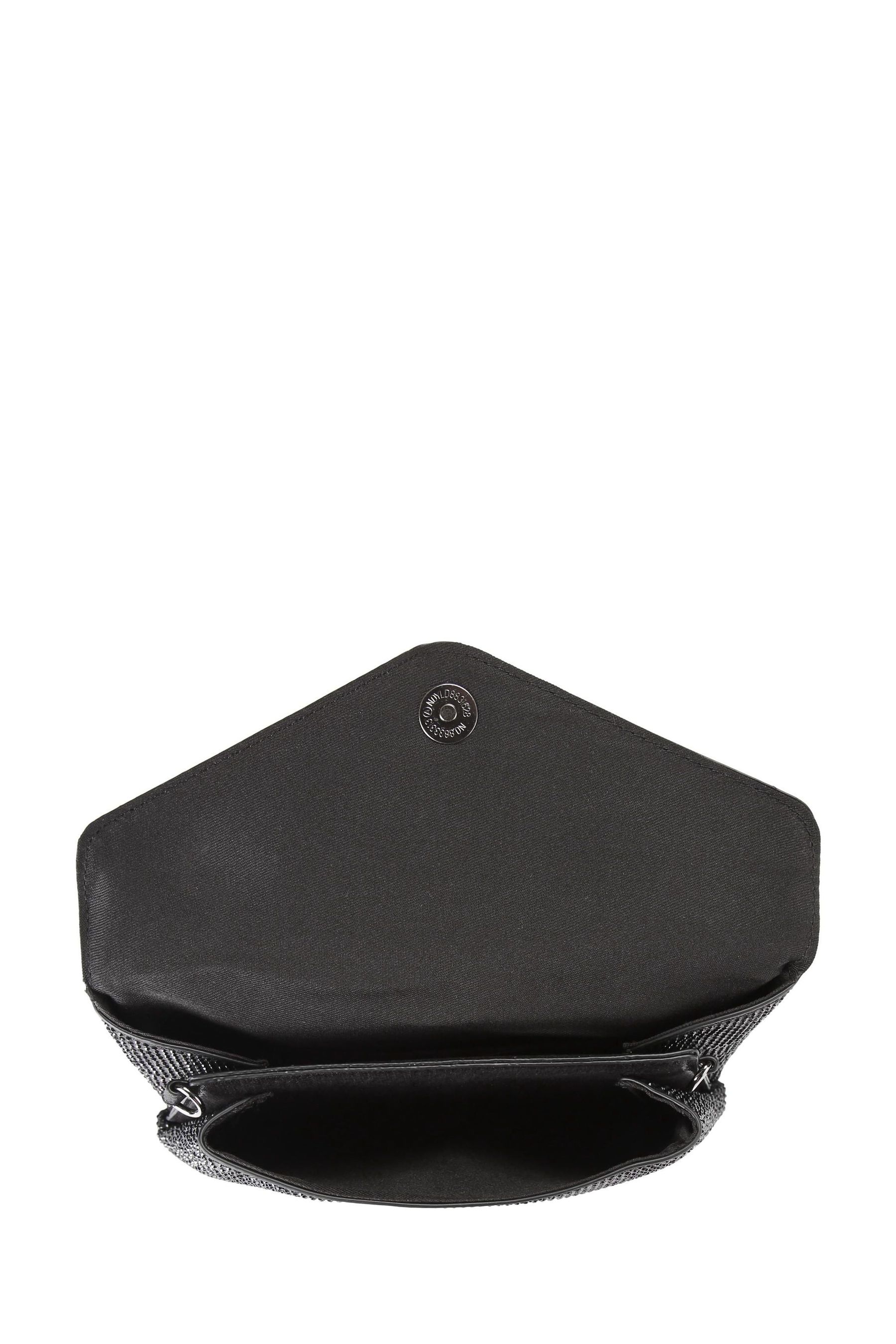Carvela black shop clutch bag