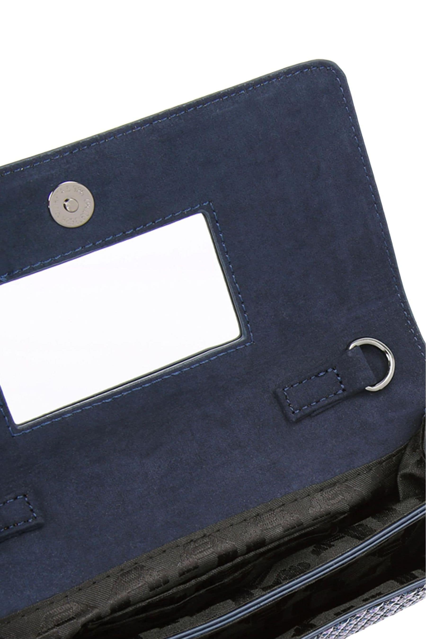 Carvela navy cheap clutch bag