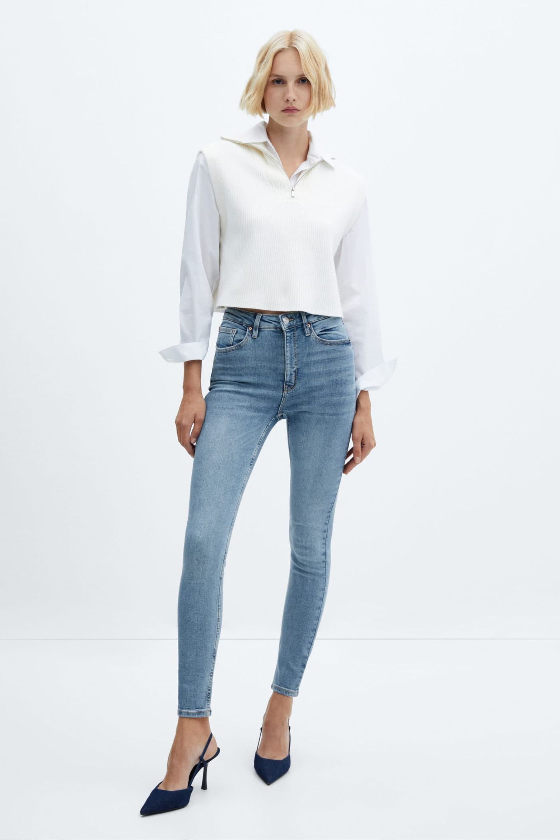 Mango denim jeans sales