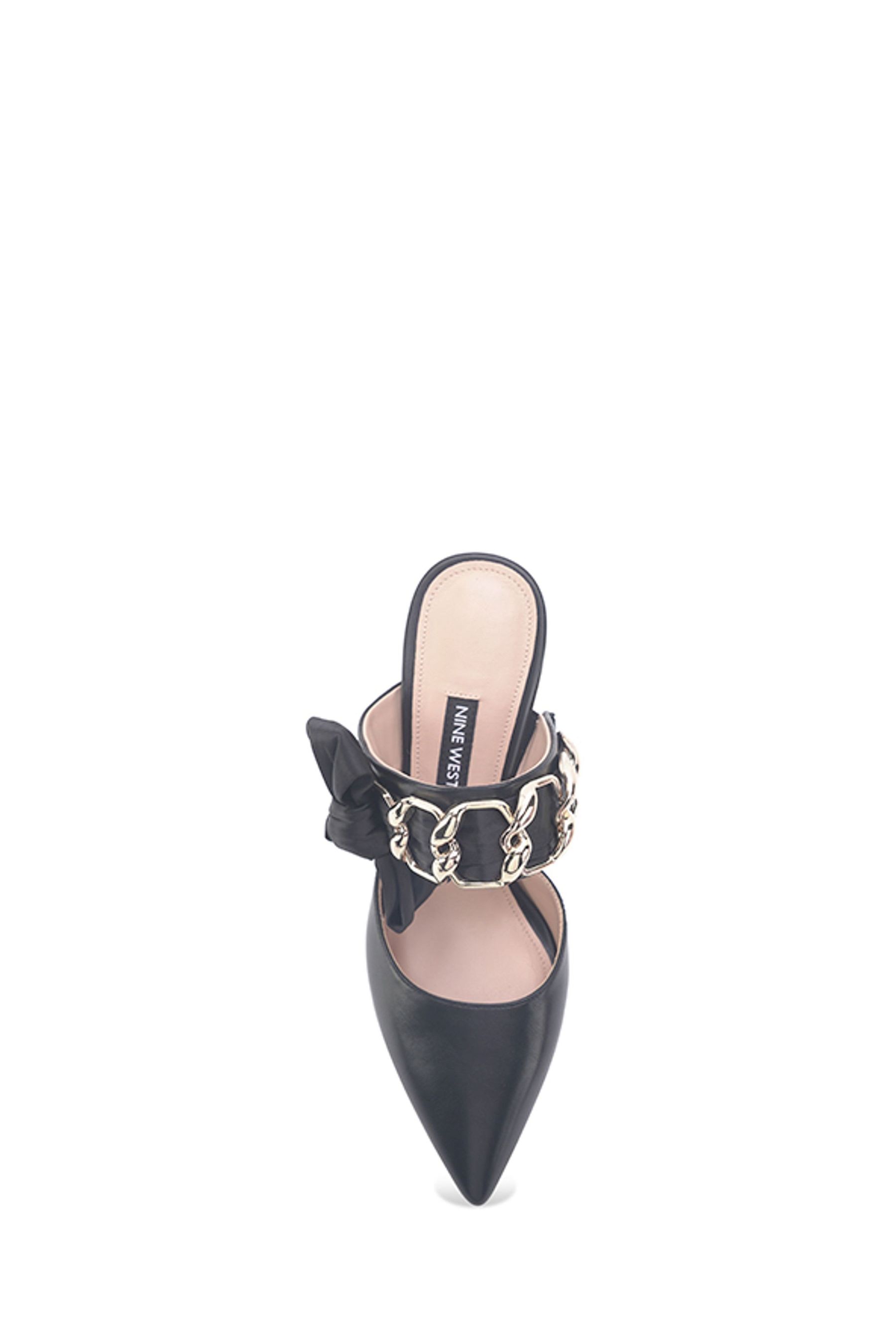 Buy Nine West Womens Mina Spool Heel Court Black Shoes from the