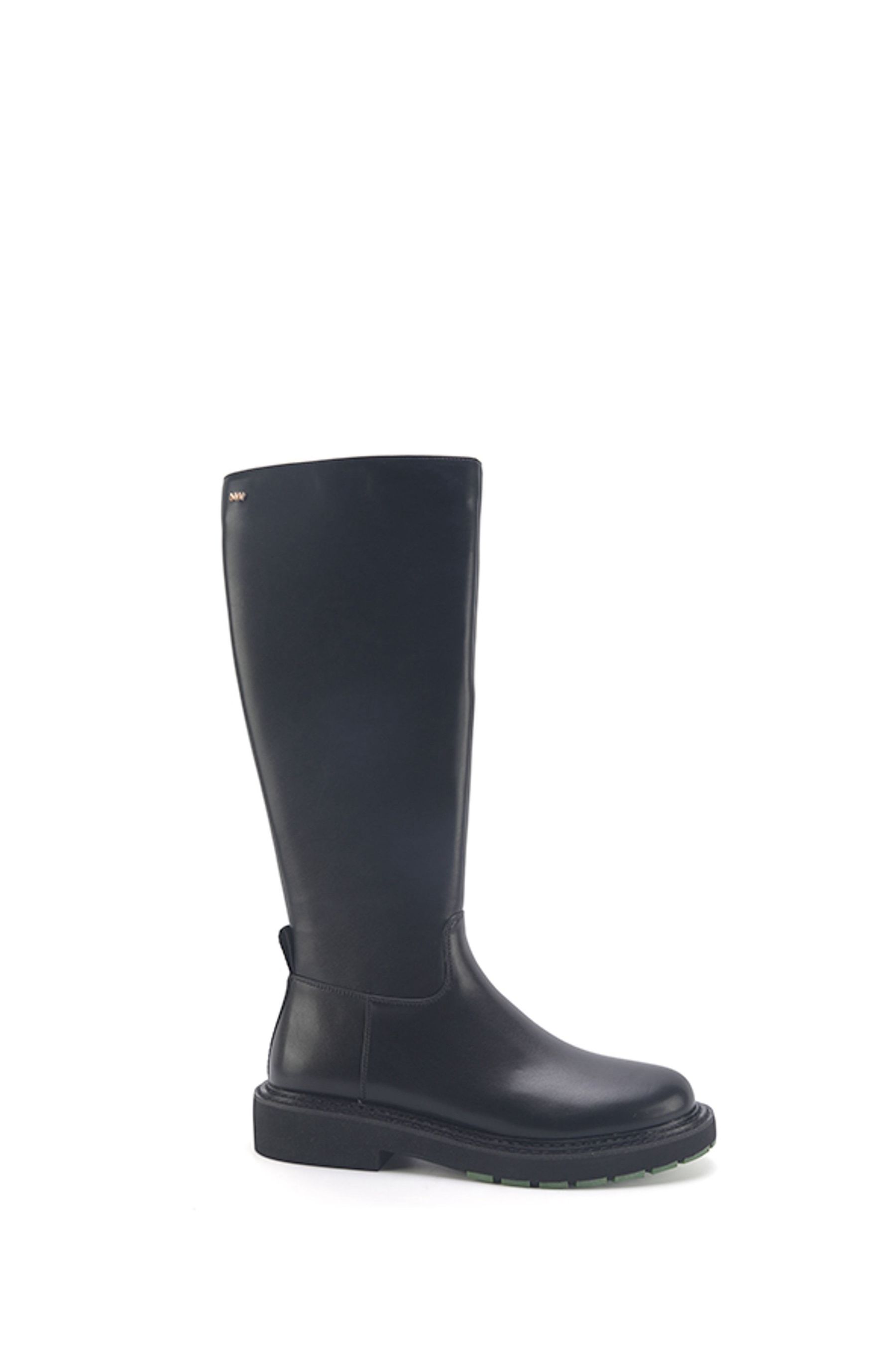 Black flat knee high boots with zipper hot sale