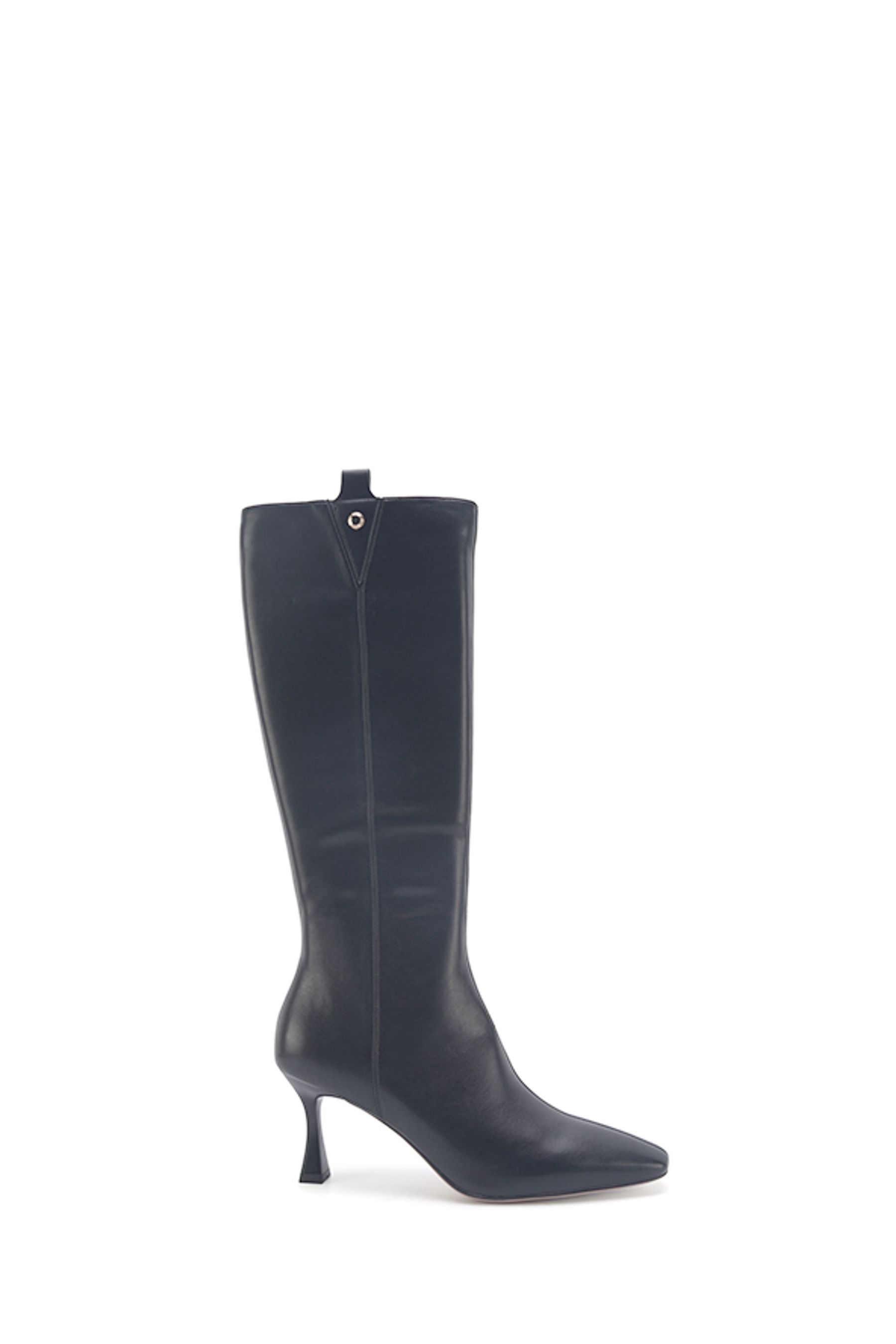 Buy Nine West Womens Oboy Spool Heel Knee High Black Boots with