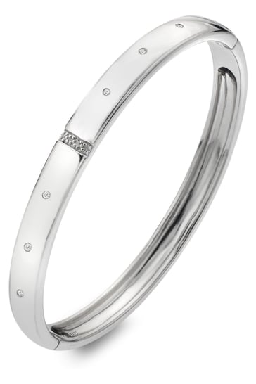 Hot Diamonds Silver Tone Much Loved Bangle