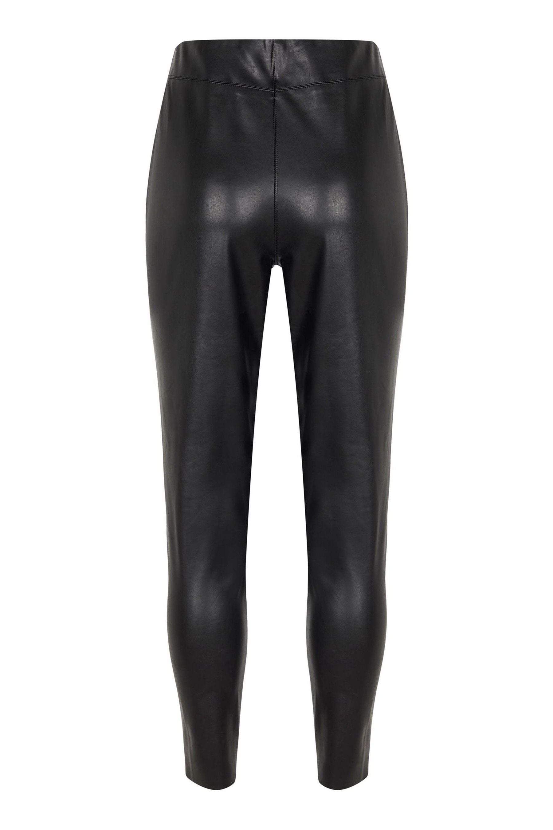 Buy Mint Velvet Black Faux Leather Treggings from the Next UK