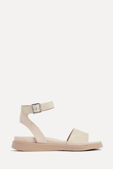 Linzi Cream Kara Two-Part Footbed Sandals