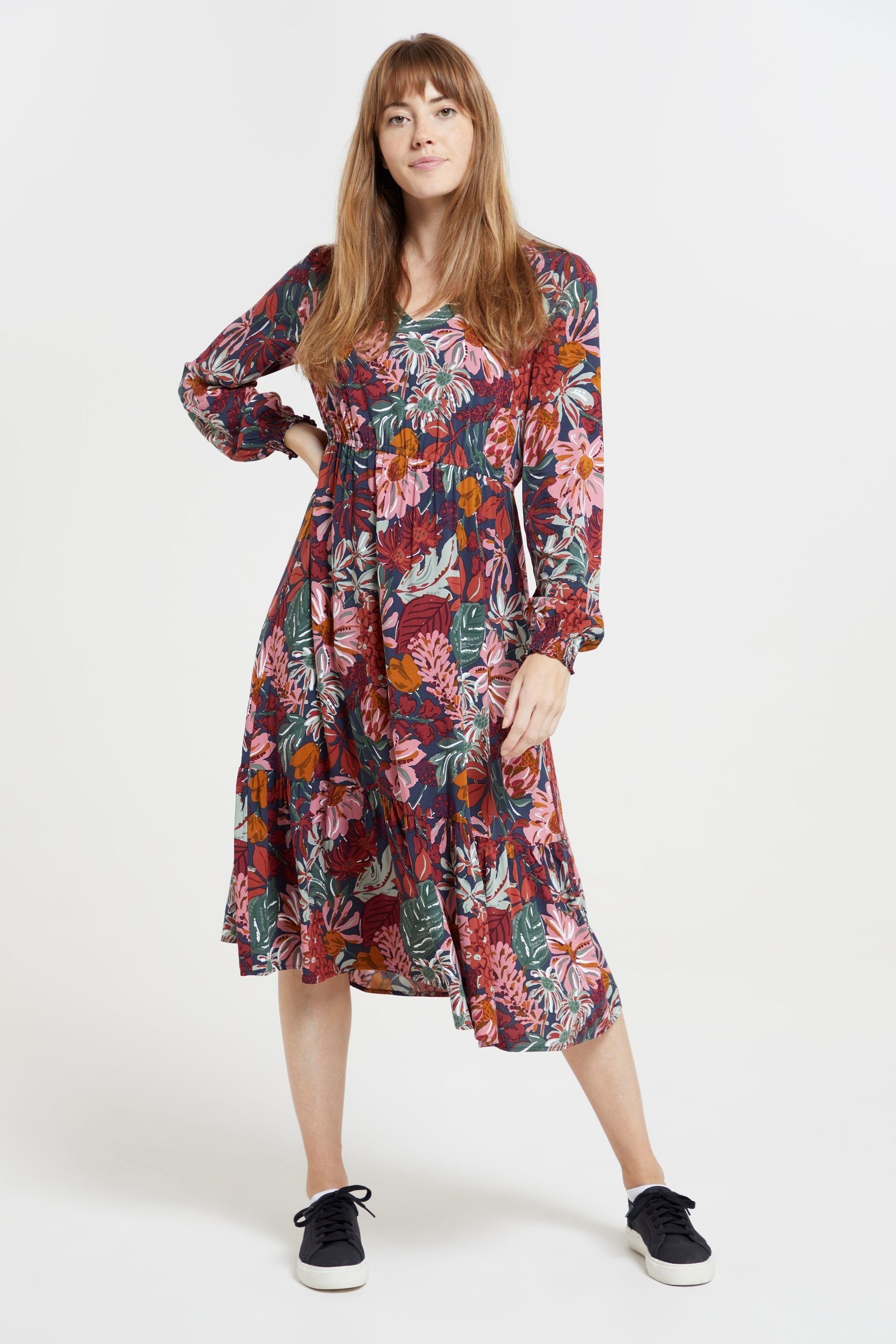 Buy Mountain Warehouse Pink Blossom Womens Midi Dress from the