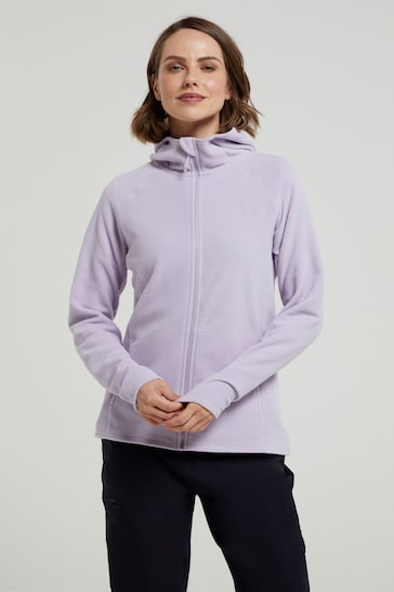 Mountain Warehouse Purple Camber Womens Hooded Fleece