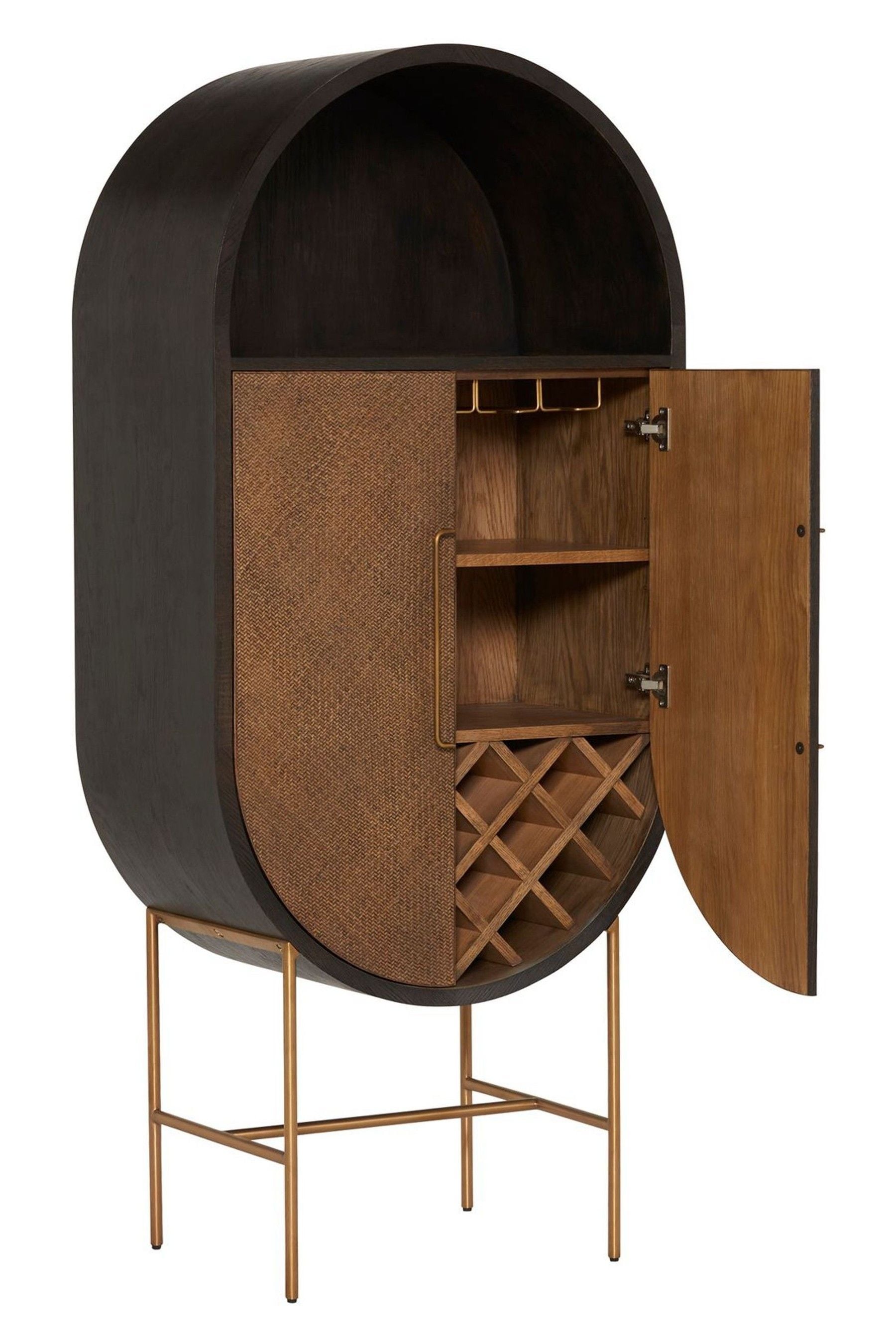 Rattan online wine cabinet