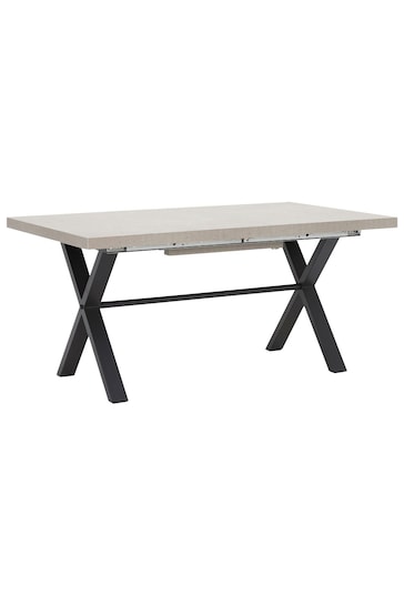 Barker and Stonehouse Grey Kalmer Concrete Look 6-8 Seater Extending Dining Table