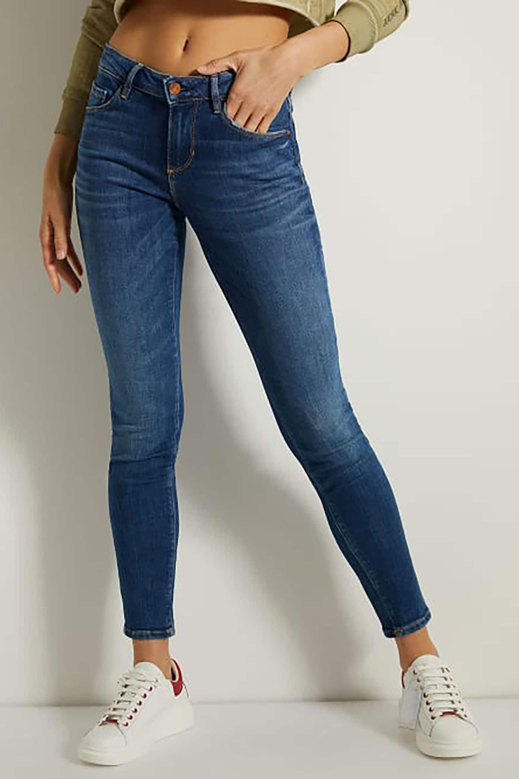 Buy Guess Blue Annette Skinny Fit Denim Jeans from the Next UK online shop