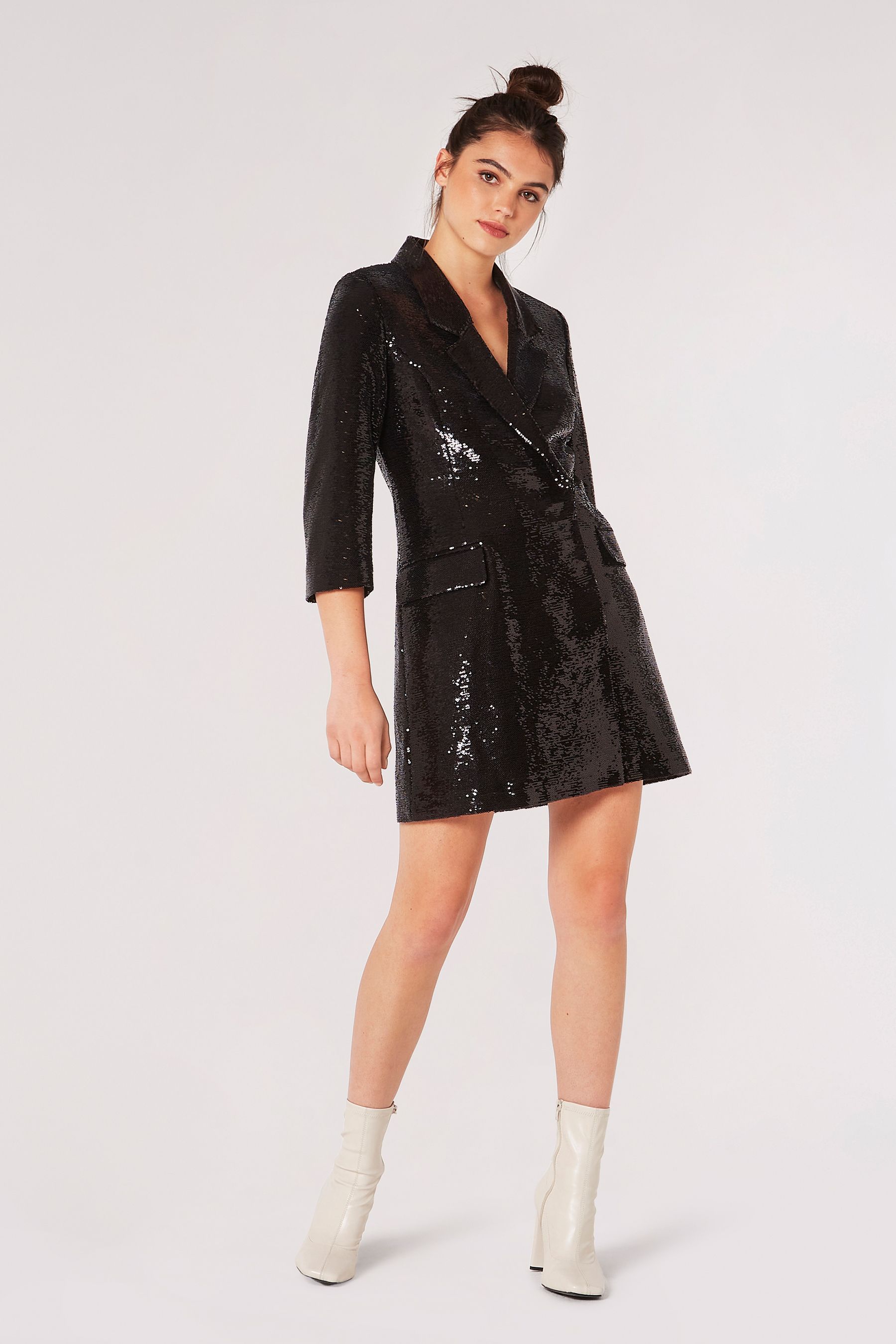 Sequins blazer dress sales