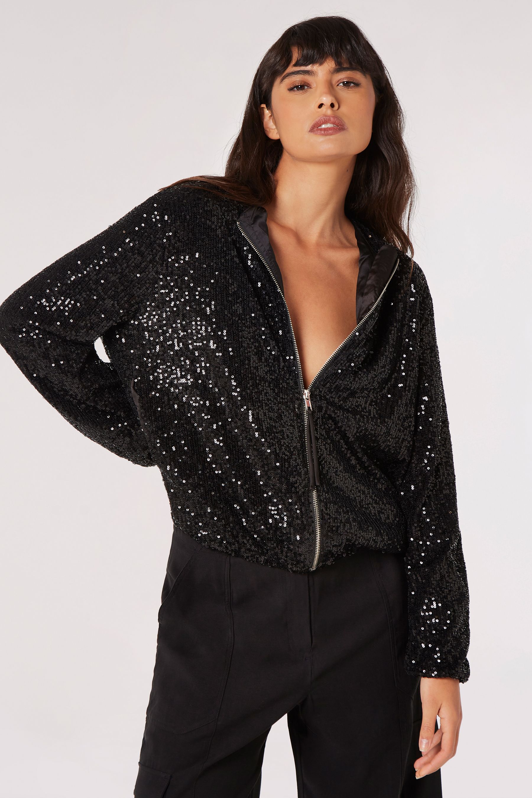 Gap sequin bomber on sale jacket