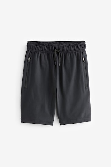 Black 1 Pack Sports Shorts (6-17yrs)