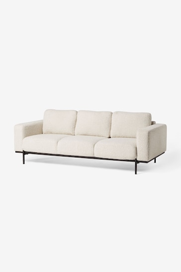 MADE.COM Soft Boucle Paper White Jarrod 3 Seater Sofa