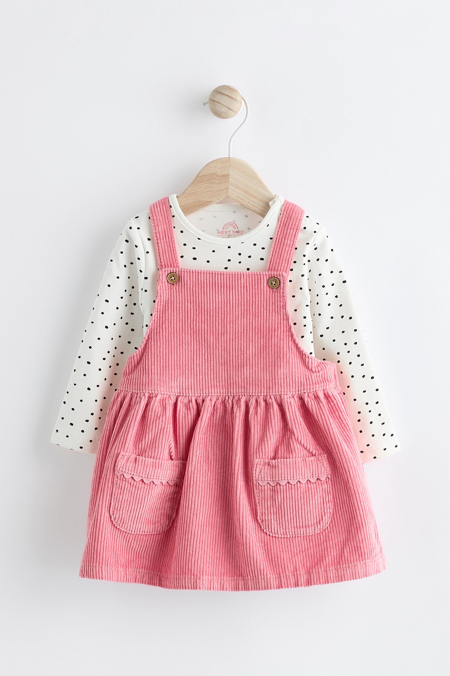 Bright pink baby dress deals