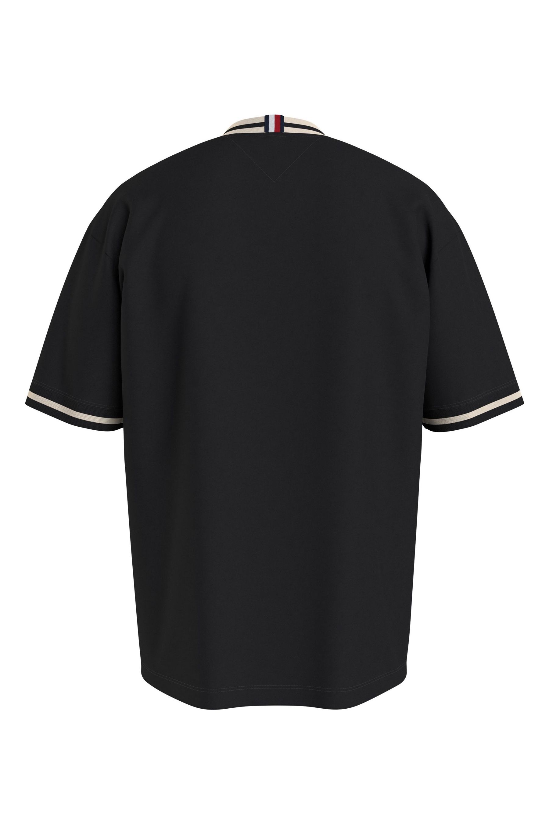 Tommy Hilfiger Laurel Tipped Black T-Shirt