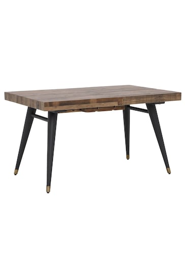 Barker and Stonehouse Brown Modi Reclaimed Wood 6-8 Seater Extending Dining Table