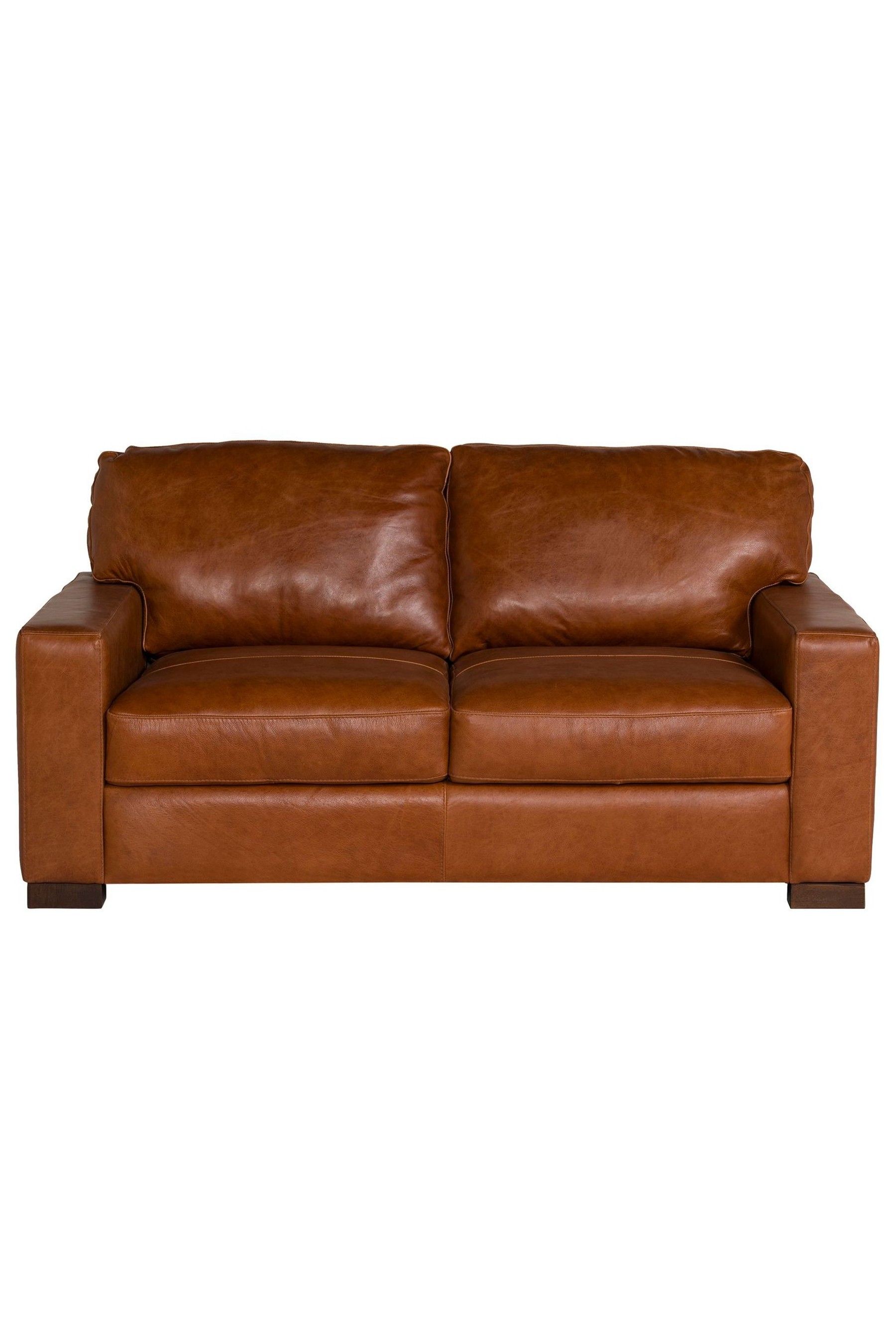 Buy Barker and Stonehouse Rust Brown Lorenza Leather 2 Seater