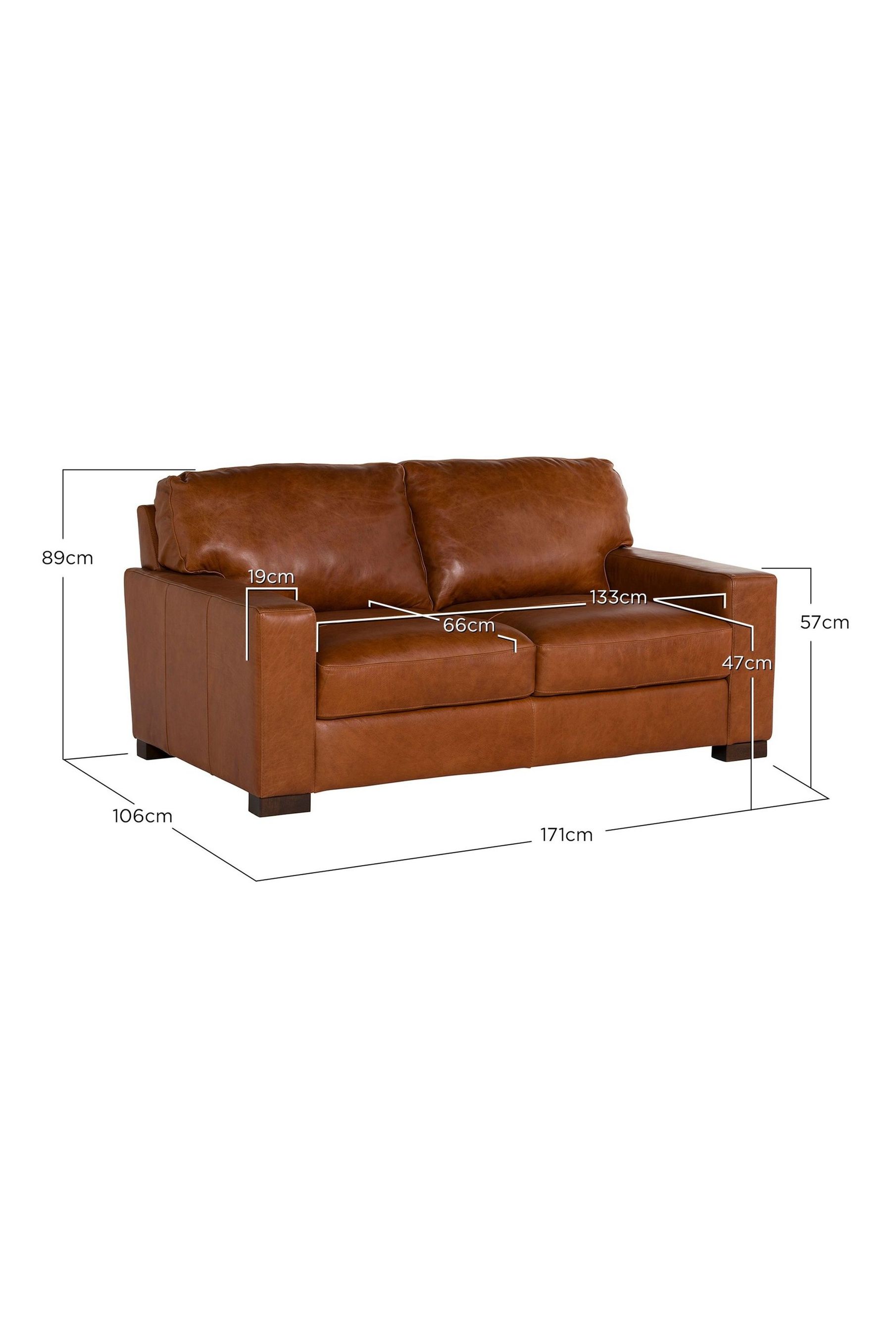 Rustic leather hot sale loveseat