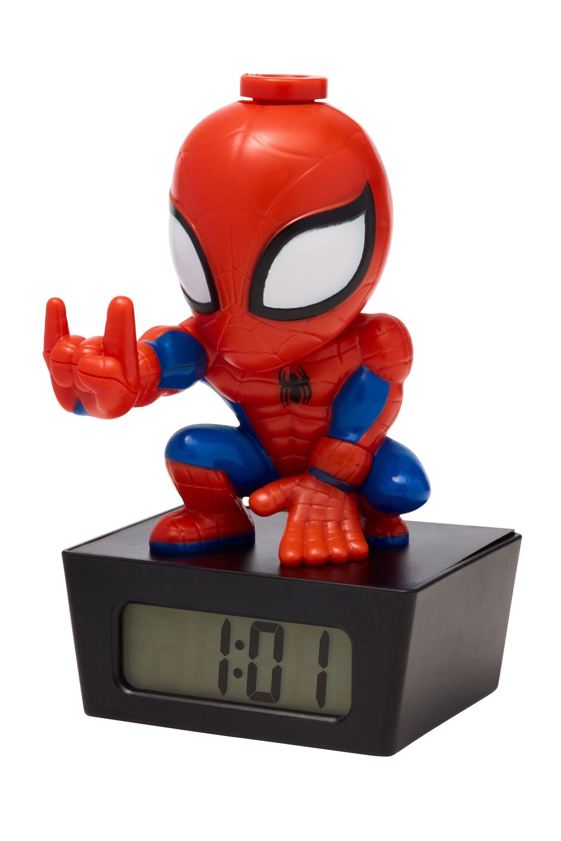 Lego spiderman clock on sale
