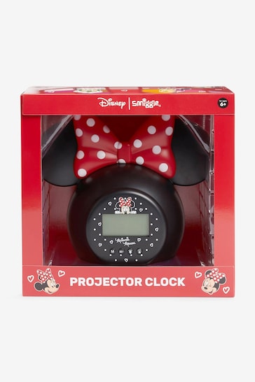 Smiggle Red Minnie Mouse Projector Clock